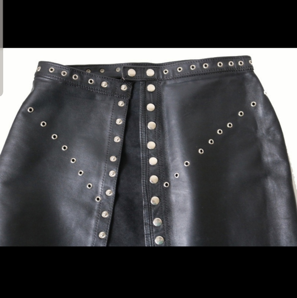 Vintage leather skirt
